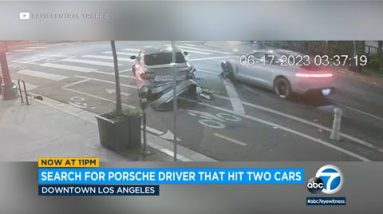 Police stumble on for Porsche driver fascinated by support-to-support hit-and-sprint crashes in DTLA