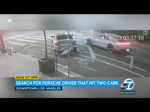 Police stumble on for Porsche driver fascinated by support-to-support hit-and-sprint crashes in DTLA