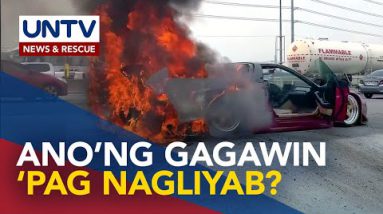 Sports automobile ni Angie Mead King, nasunog sa SLEX – Ano ba ang dapat gawin sakaling ito ay maranasan?