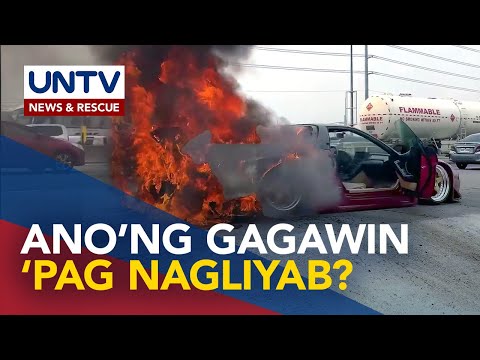 Sports automobile ni Angie Mead King, nasunog sa SLEX – Ano ba ang dapat gawin sakaling ito ay maranasan?