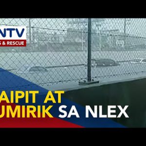 Ilang sasakyan sa NLEX, tumirik dahil sa malalim na baha; Traffic, tumukod