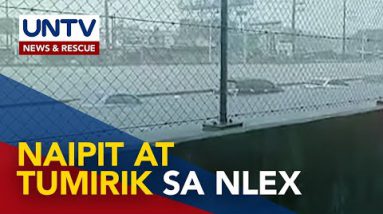 Ilang sasakyan sa NLEX, tumirik dahil sa malalim na baha; Traffic, tumukod