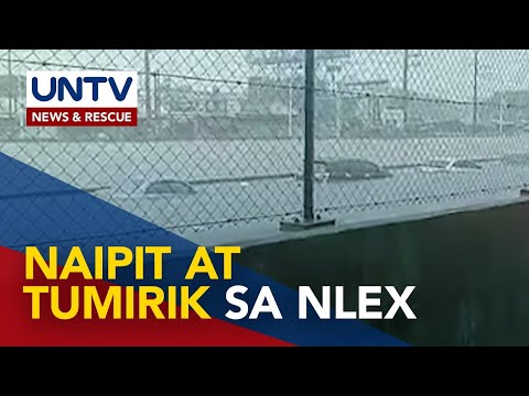 Ilang sasakyan sa NLEX, tumirik dahil sa malalim na baha; Traffic, tumukod