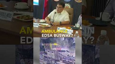 MMDA to discover about policy on ambulance entry in EDSA busway after collision that injured a driver