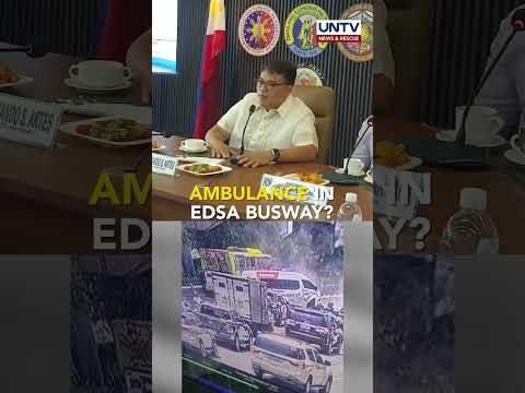 MMDA to discover about policy on ambulance entry in EDSA busway after collision that injured a driver