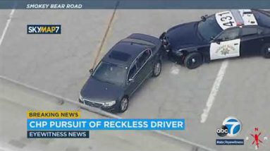 Mosey: Man runs in some unspecified time in the future of 5 Fwy after CHP PIT maneuver ends wild pursuit