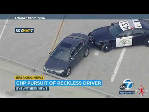 Mosey: Man runs in some unspecified time in the future of 5 Fwy after CHP PIT maneuver ends wild pursuit